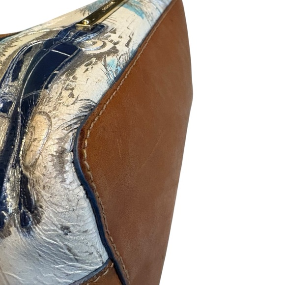 RARE!! Brahmin Blue Copa Cabana Mini Duxbury Crossbody Bag - Picture 16 of 16